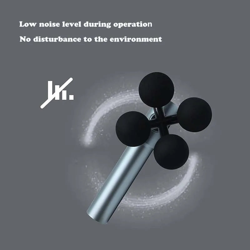 LAKEYA Four-headed Fascia Gun Body Massager Muscle Relaxation