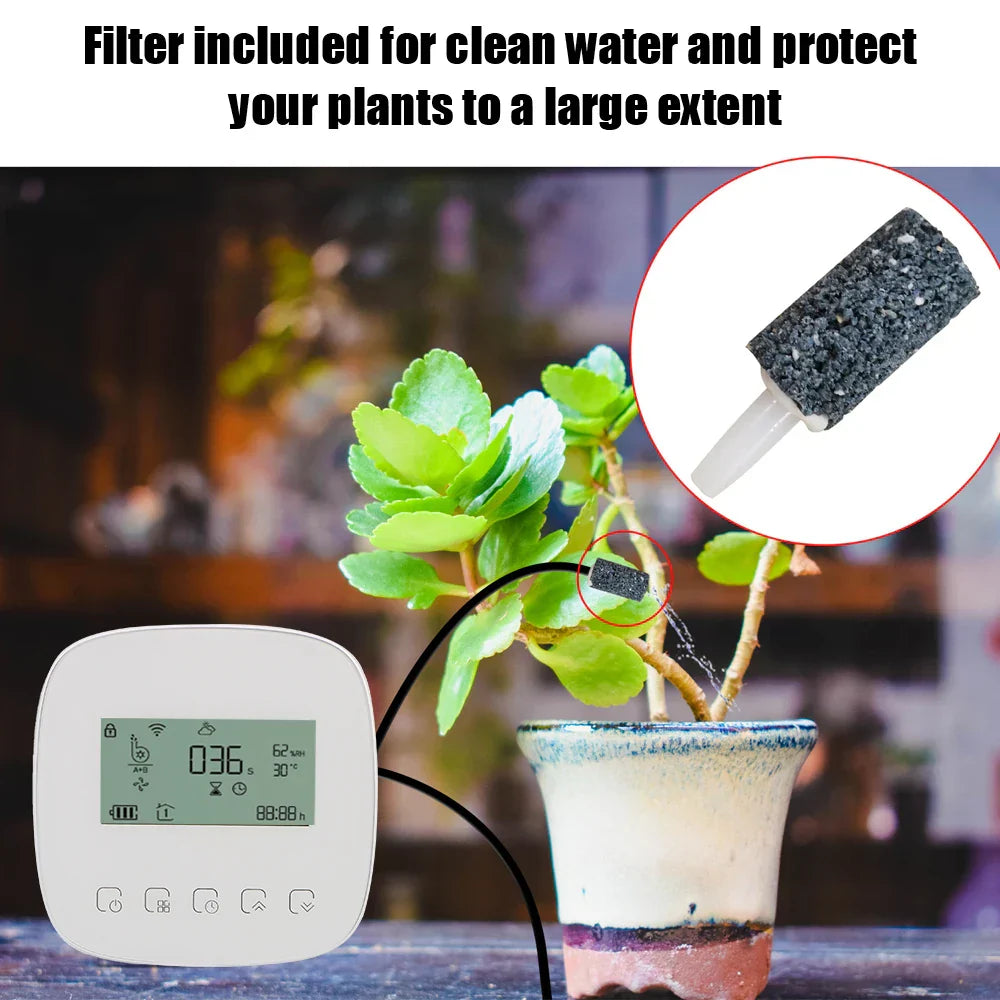 With Solar Panel WiFi Tuya Micro-drip Irrigation Controller