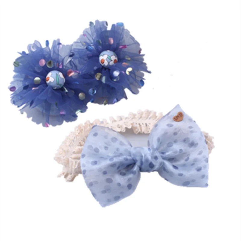 1 Set Cute Gift Bow Flowers Baby Girls