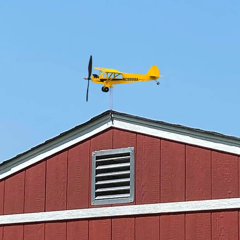 Creative Weather Vane Wind Direction Compass Pipe Airplane