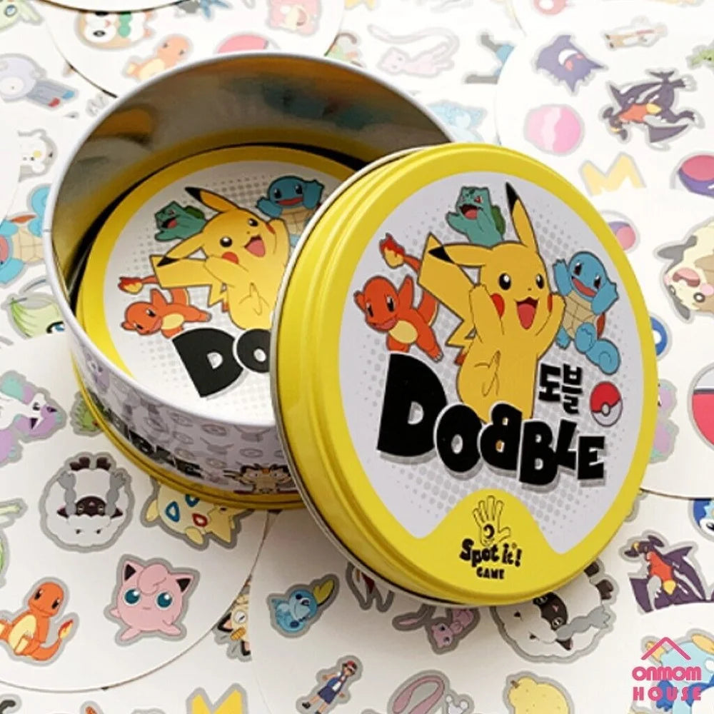 Pokemon Dobble Cards Pikachu Spot It Game Toy