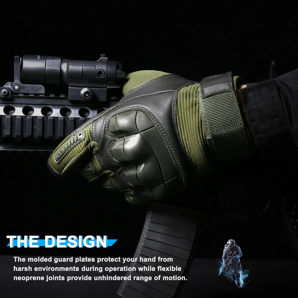 Full Finger Tactical Army Gloves Military Paintball Shooting