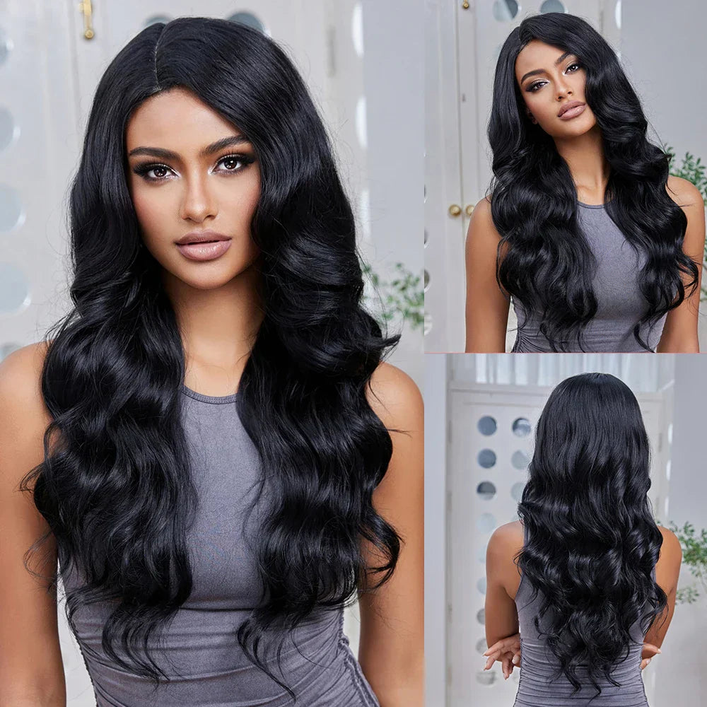 ELEMENT Elegant Part Front Lace Synthetic Wig Short