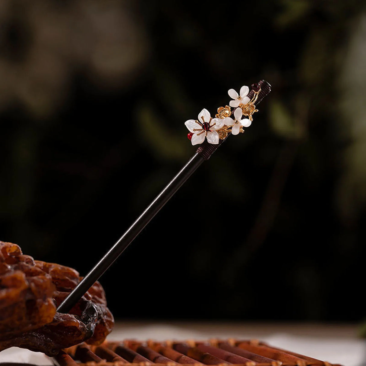 Chinese Hanfu Hair Stick Forks For Women Flower