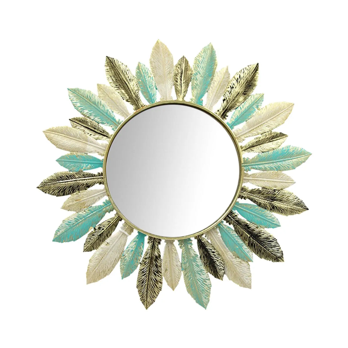 Iron Art Mirror Wall Decoration Makeup Mirror Metal
