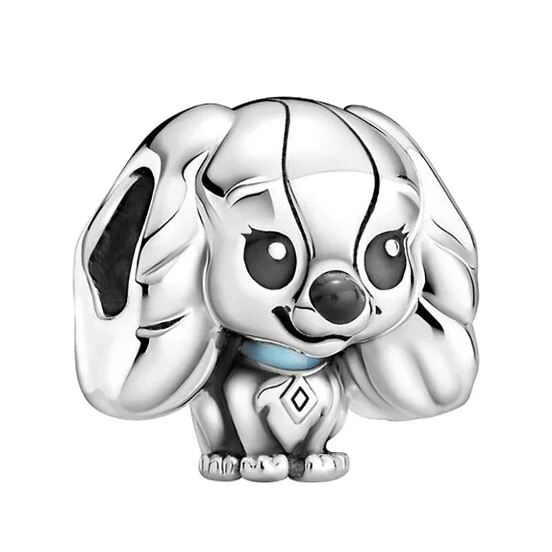 Disney Blue Enamel Ice Snow Olaf Pendant Fit