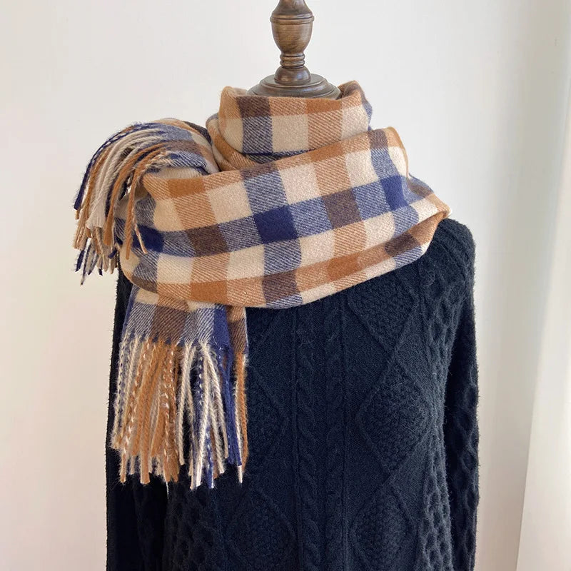2023 Pamwallymensa Women's Scarf Winter Luxury Brand Tippet