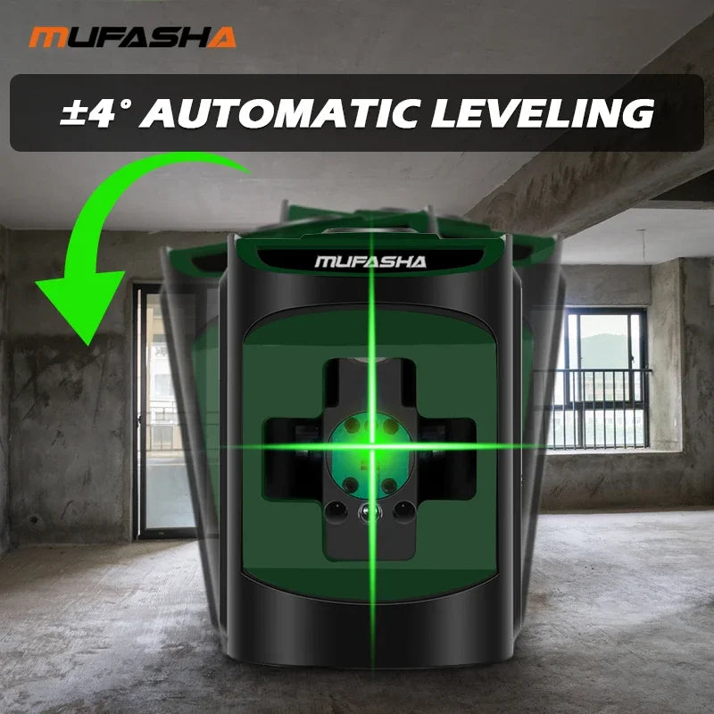 MUFASHA 2 Lines Laser Level Self-Leveling Cross Lines
