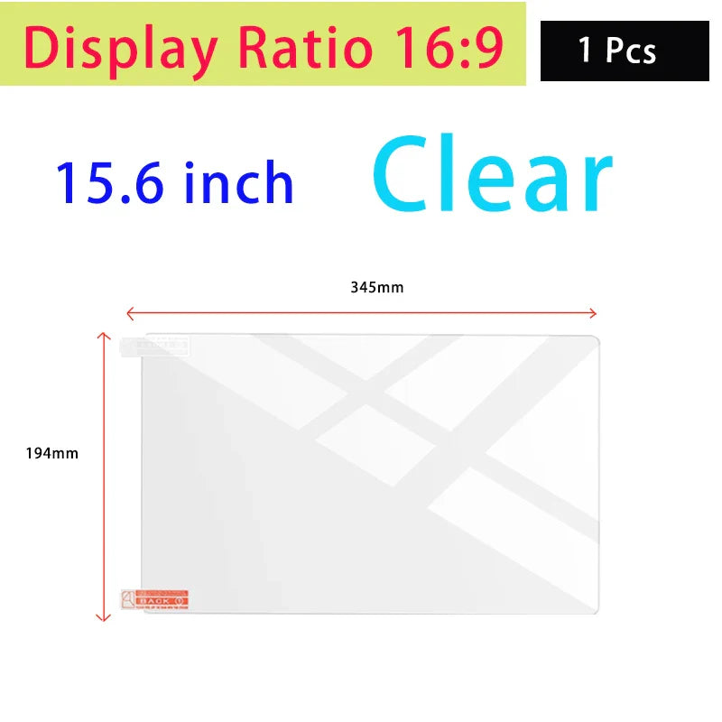 15.6 Inch Display Ratio 16:9 Notebook Screen Protector