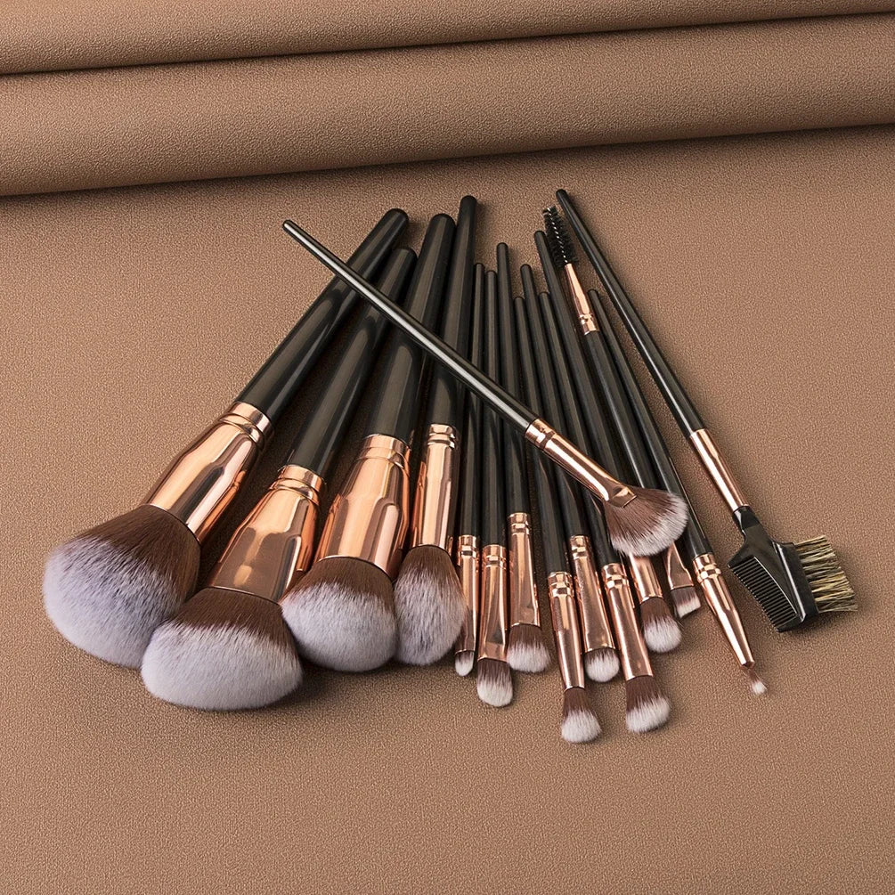 Private Label 15pcs Makeup Brushes Set Custom Bulk