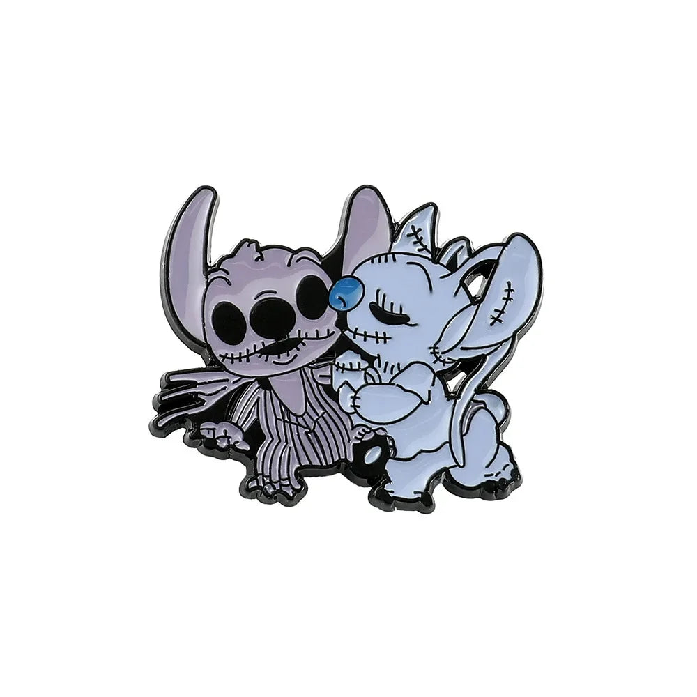 Stitch Lapel Pins for Backpack Accessories Cartoon Lilo