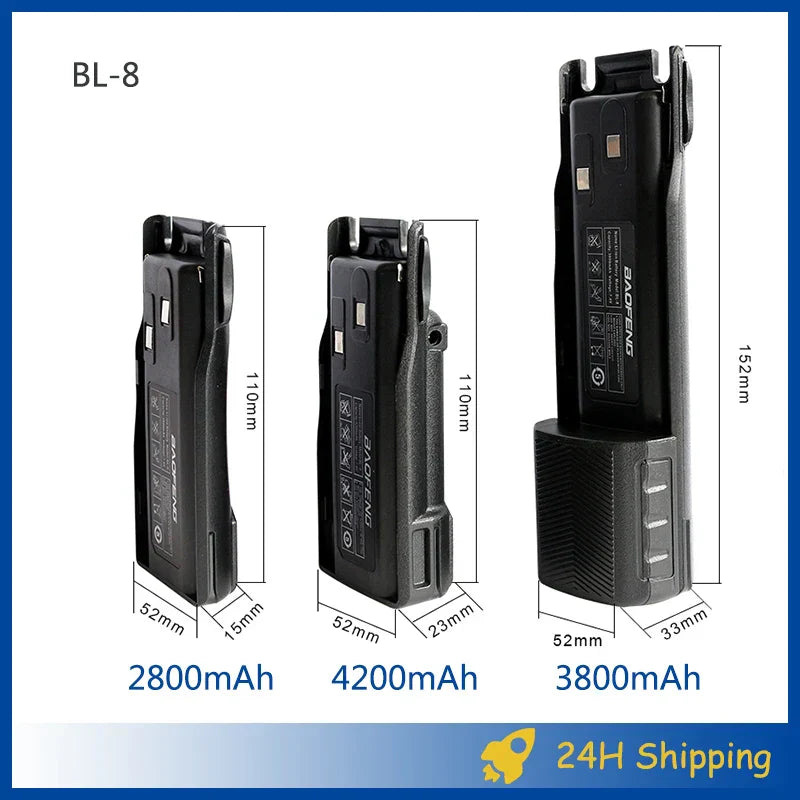 Baofeng UV 82 Battery BL-8 Walkie Talkies Ham