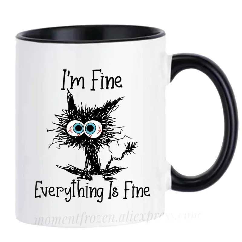 Kitten Cat Coffee Mugs Ceramic Tea Cups Creative