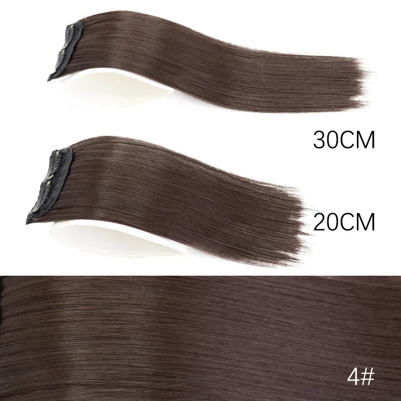 AZQUEEN Synthetic 20cm/30cm Invisible Straight Pads Clip In