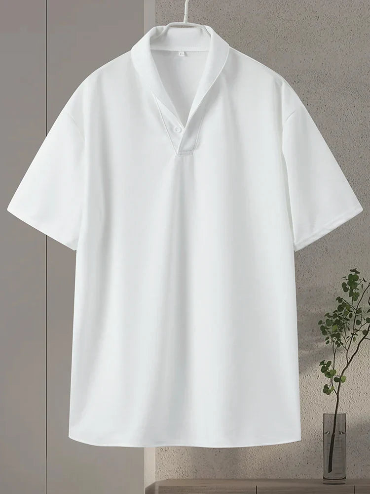 Men's 2024 Solid Pleate Two Piece Suits Summer