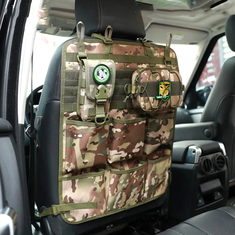 Car Organizer Seat Back Storage Bag Multifunction Camo