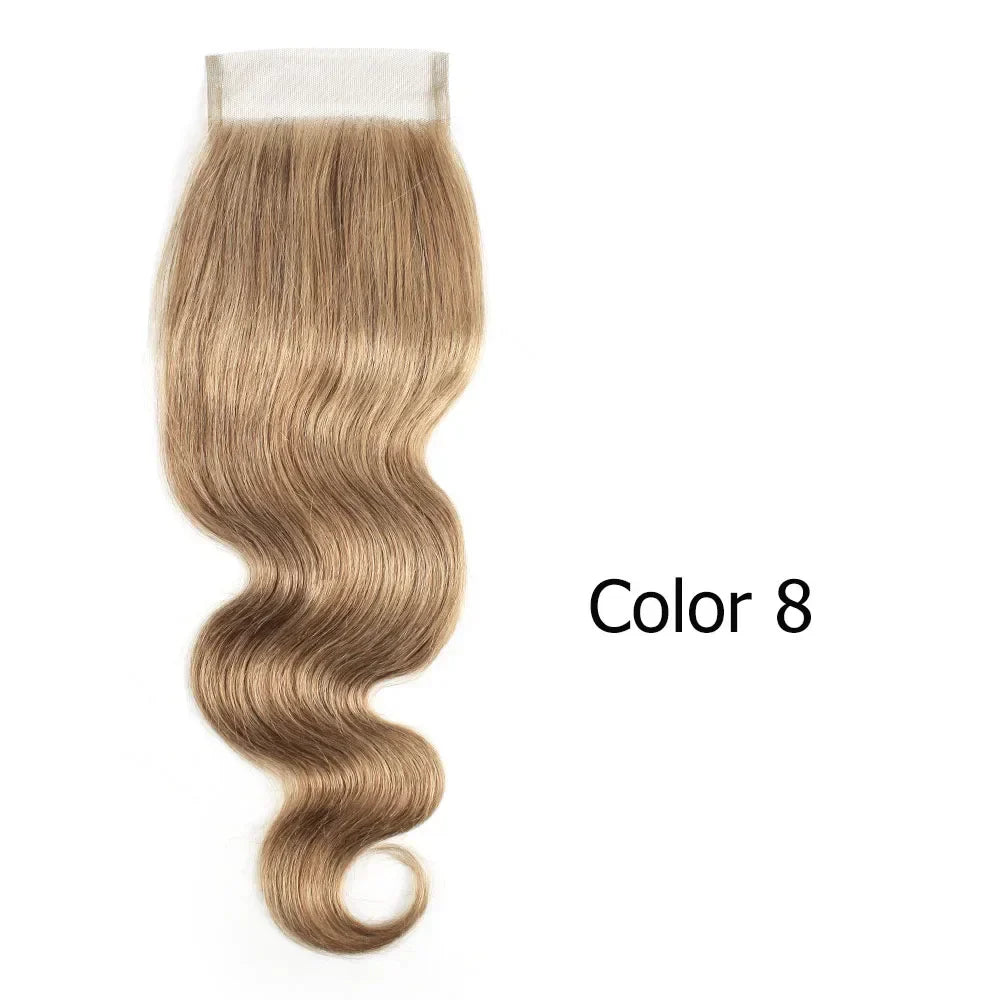 4x4 Lace Closure Body Wave Natural Color Dark
