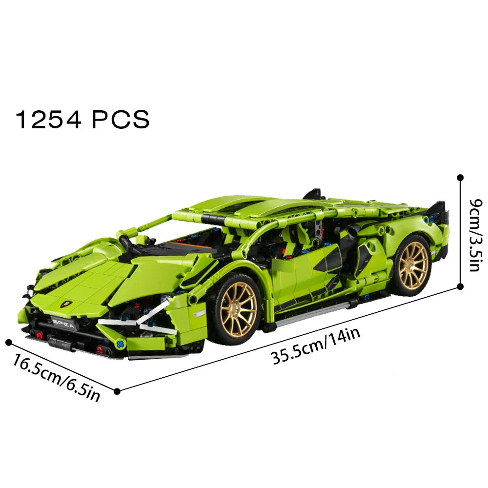 Riceblock Technical 1:14 Racing Sport Car Model Building