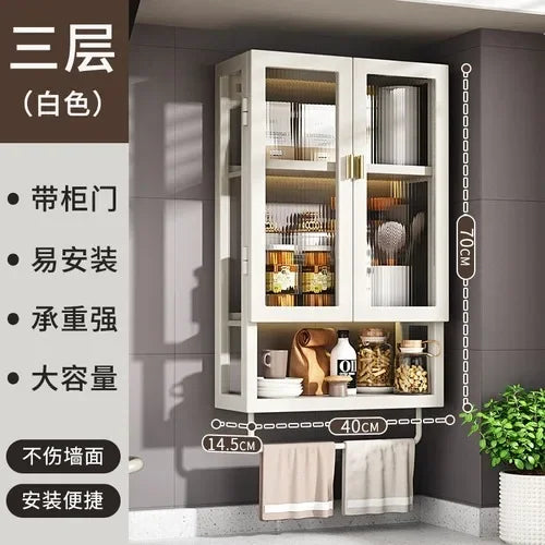 Wall Toilet Bathroom Cabinet Kitchen Organizer Closet Partitions