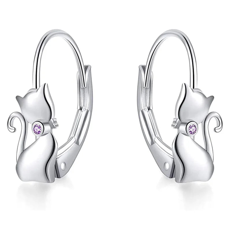 Trumium Authentic 925 Sterling Silver Long Tail Cat