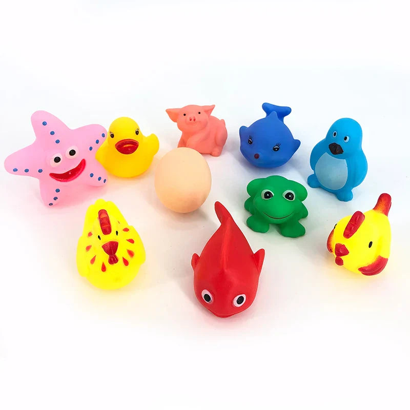 1-10 Pcs/set Baby Cute Animals Bath Toy Swimming