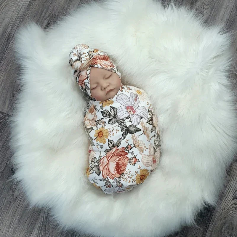 3pc/set Baby Swaddle Wrap New Born Receiving Blanket