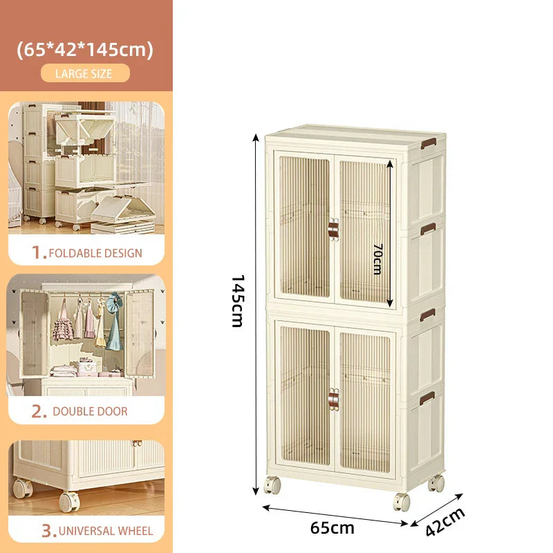 Baby clothes storage cabinet Free installation of baby