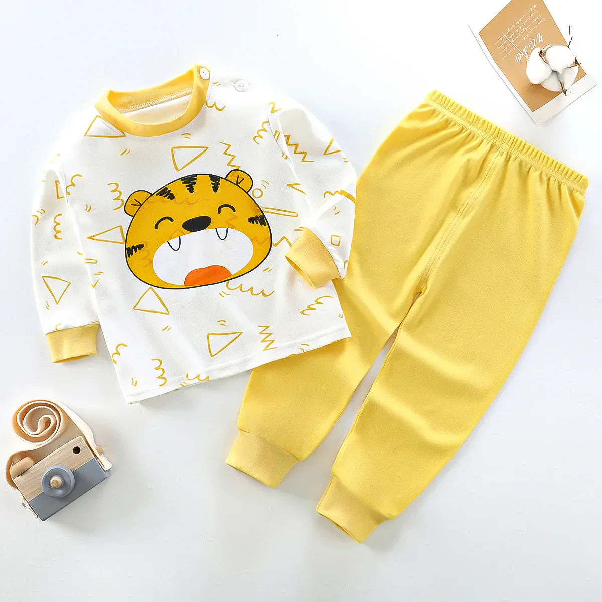 Child Underwear Set Cotton New Cartoon Pattern Autumn