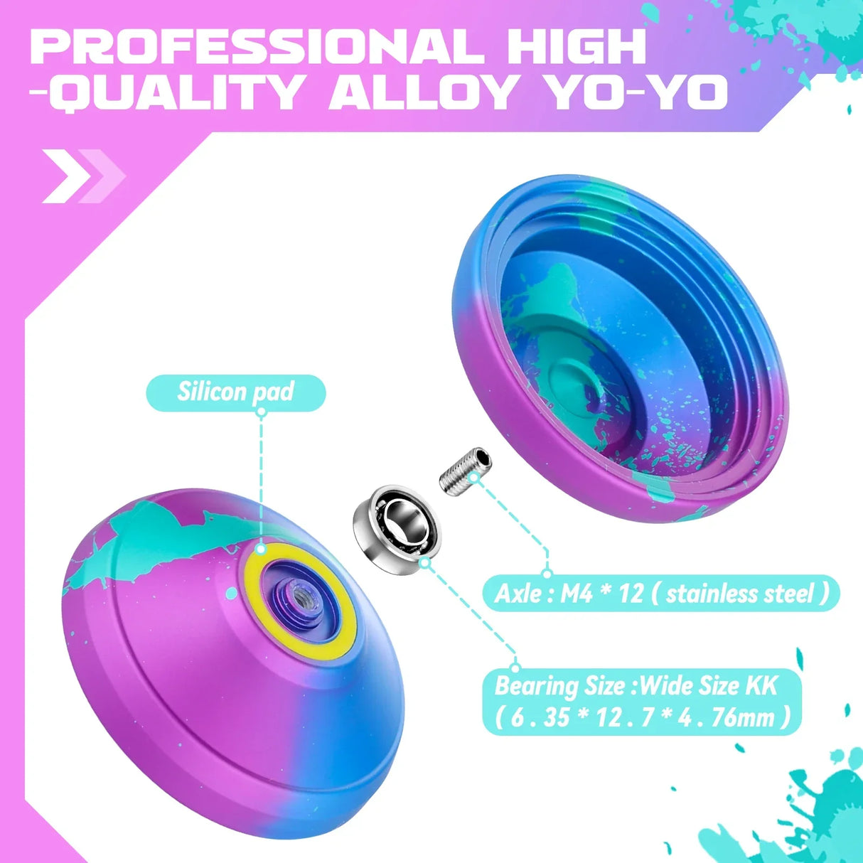 MAGICYOYO Professional Responsive Yoyo V8, Dual Purpose Yoyo