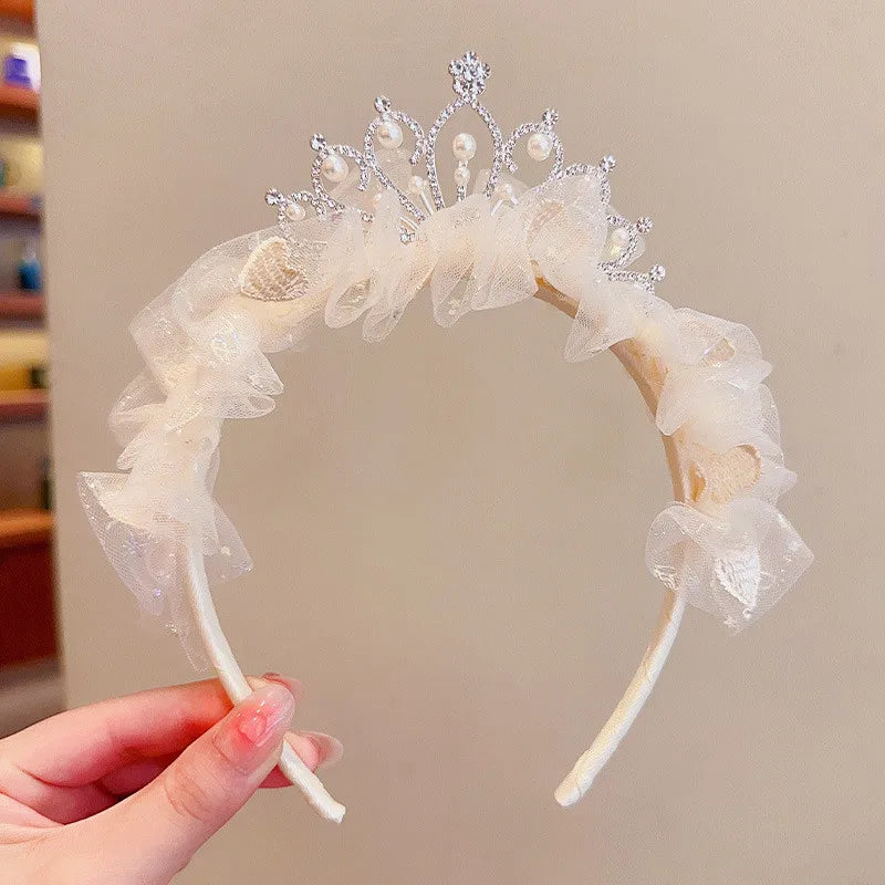 Kids Rhinestone Tiara Princess Headband for Girls Birthday