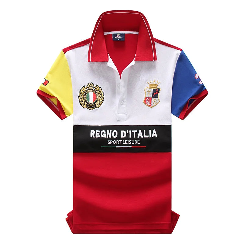 Summer High Quality Embroidery Polo Shirt Men Business