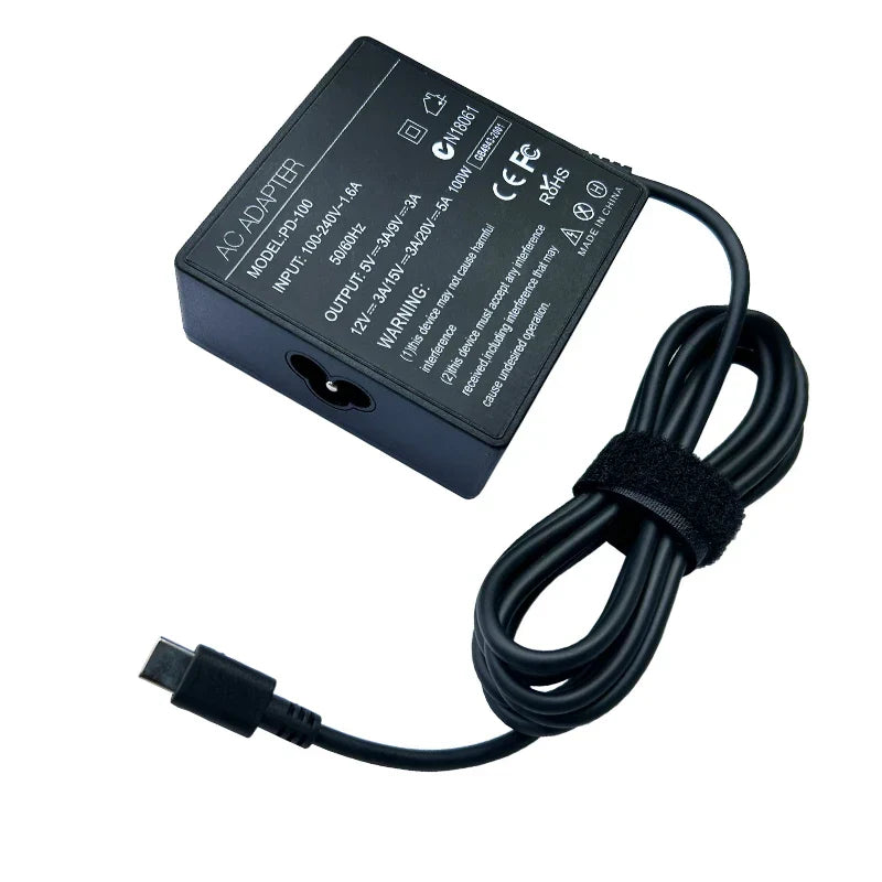 20V 5A 100W Universal USB Type C Laptop