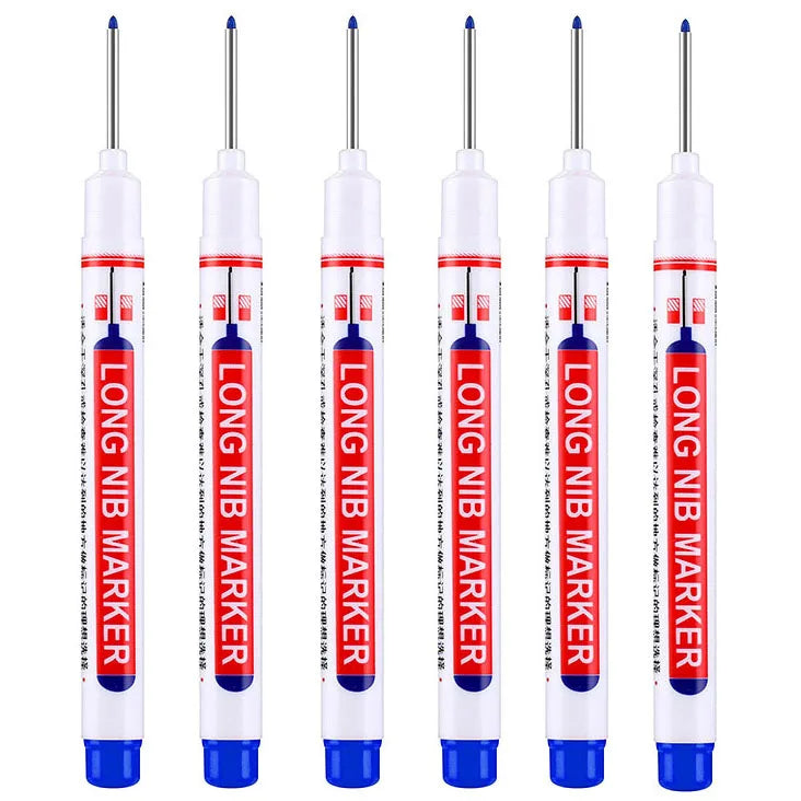 6Pcs/Set 20mm Deep Hole Long Nib Head Markers