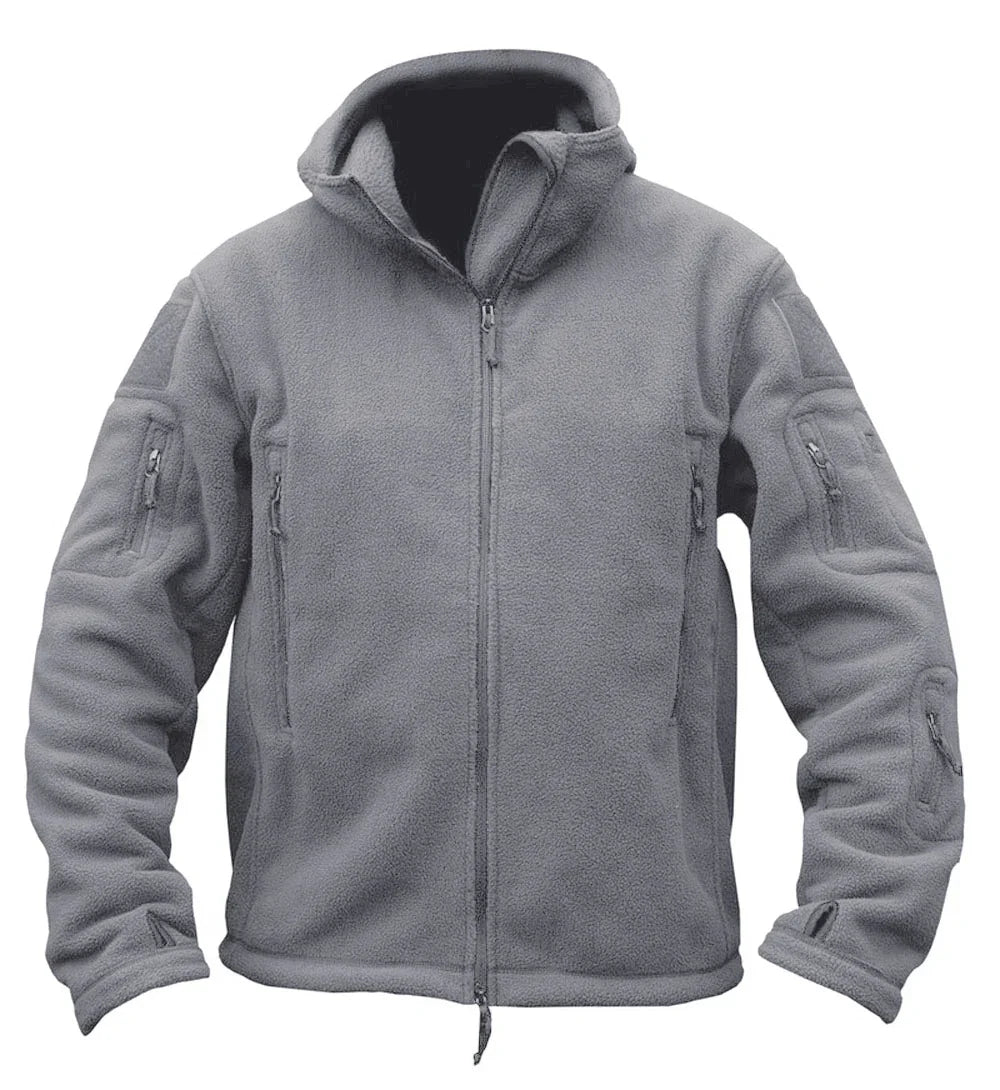 TACVASEN Winter Hooded Fleece Jackets Mens Zipper Pockets