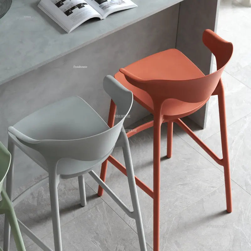 Nordic Plastic Living Room Leisure Bar Chairs Modern