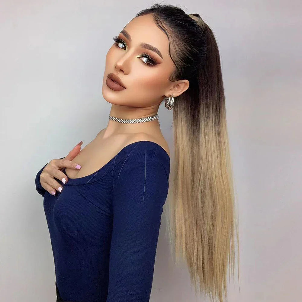 LOUIS FERRE Straight Ponytail Extension 26 inch Pony