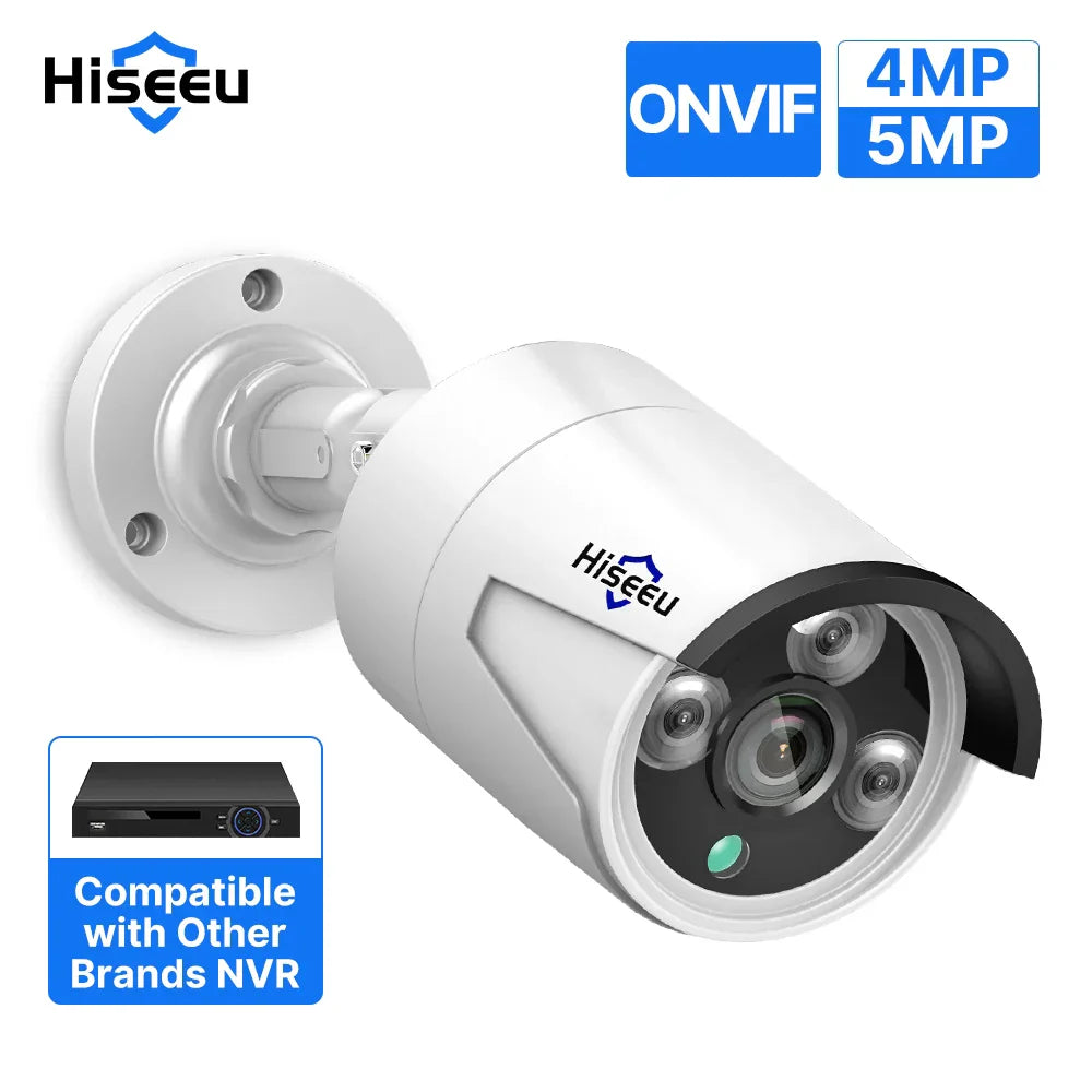 Hiseeu 5MP 4MP Audio IP Security Surveillance Camera