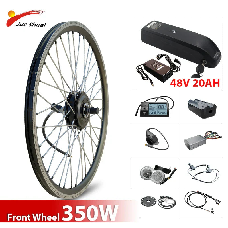 36V 48V 500W Ebike Conversion Kit 15/20/24AH Hailong