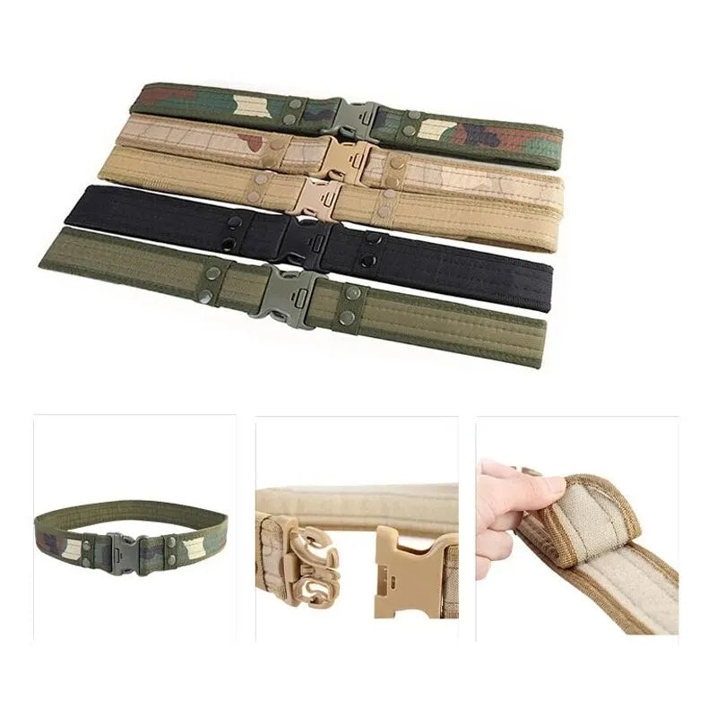 New Plastic Buckle Men Canvas Lengthened Thickened Tactical