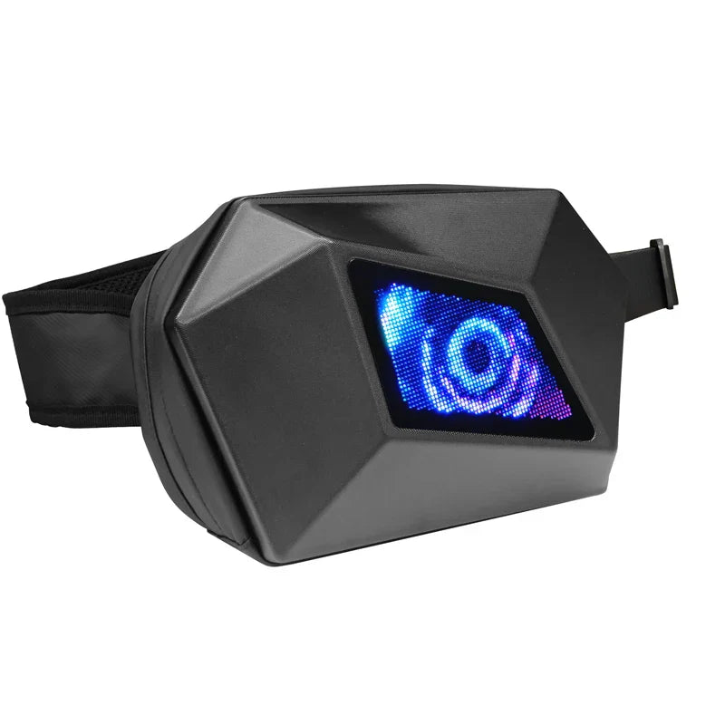 LED Smart Display Men Chest Bag Motorcycle Cycling
