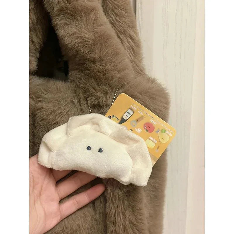 Cute Stars Plush Toy Doll Keychain Funny Squeak