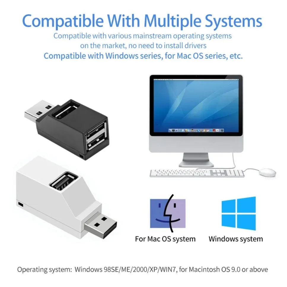 USB 3.0 Hub 3 Ports Fast Data Transfer