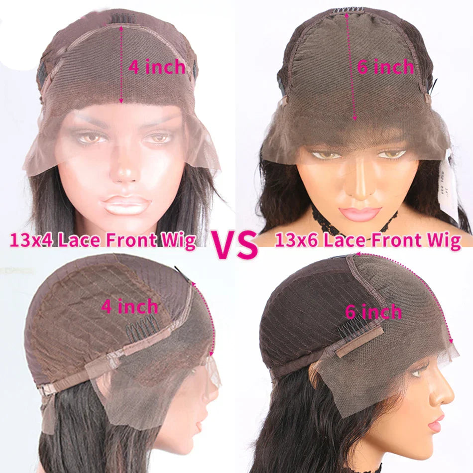 13x6 HD Lace Frontal Human Hair Wigs Body