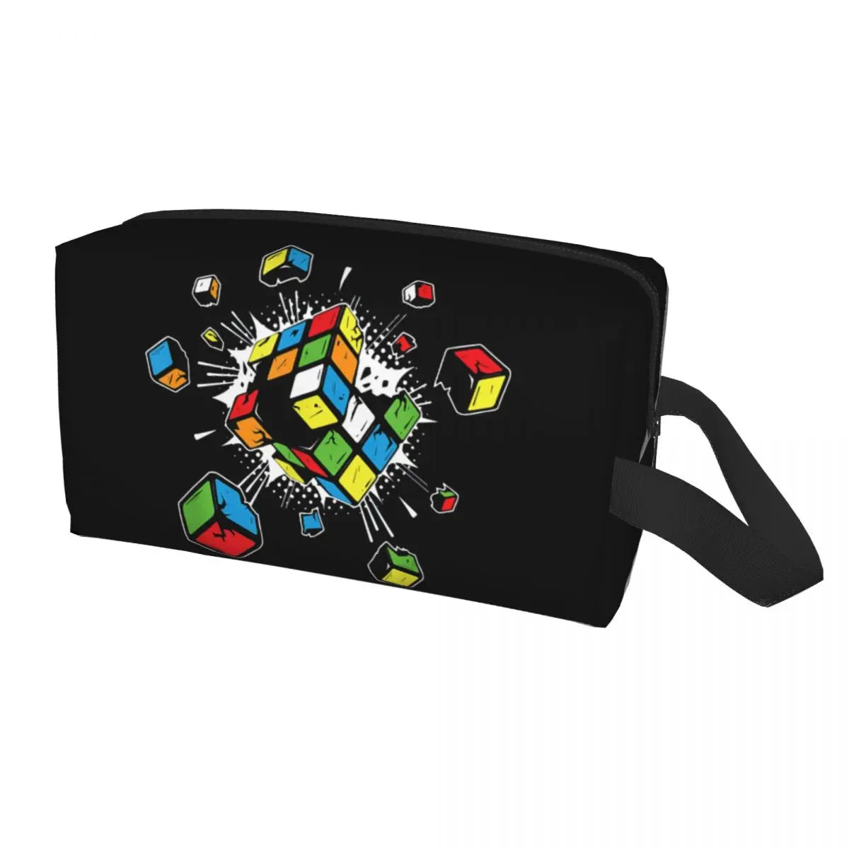 Math Rubik Rubix Cube Caps Cosmetic Bag Women