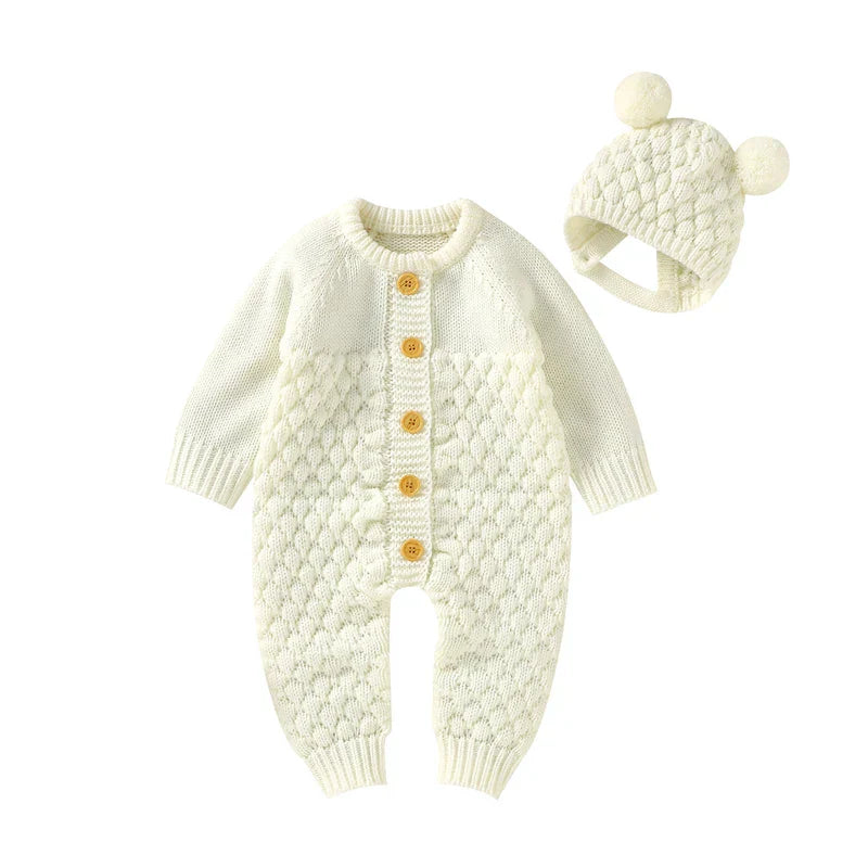Baby Rompers Clothes Autumn Winter Knitted Newborn Boys