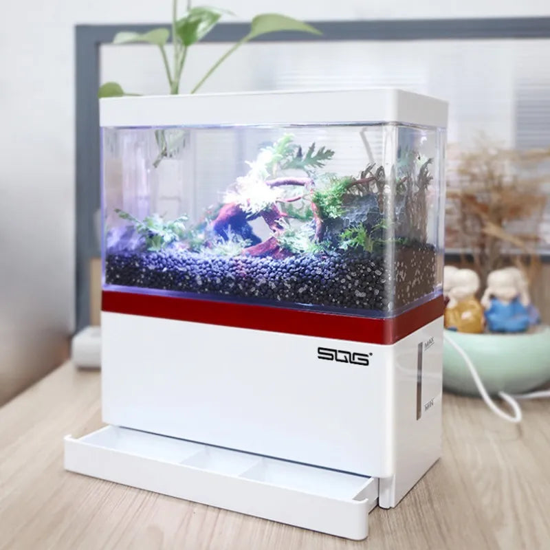 mini fish tank Self circulating fish tank with