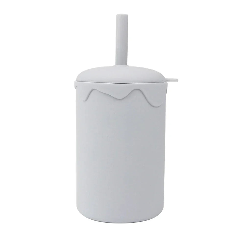 Baby Drinking Cup Silicone Baby Straw Cup Infant