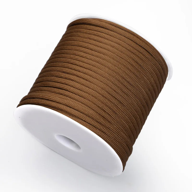New 2023 50m Paracord 4mm Paracord 7 Strand