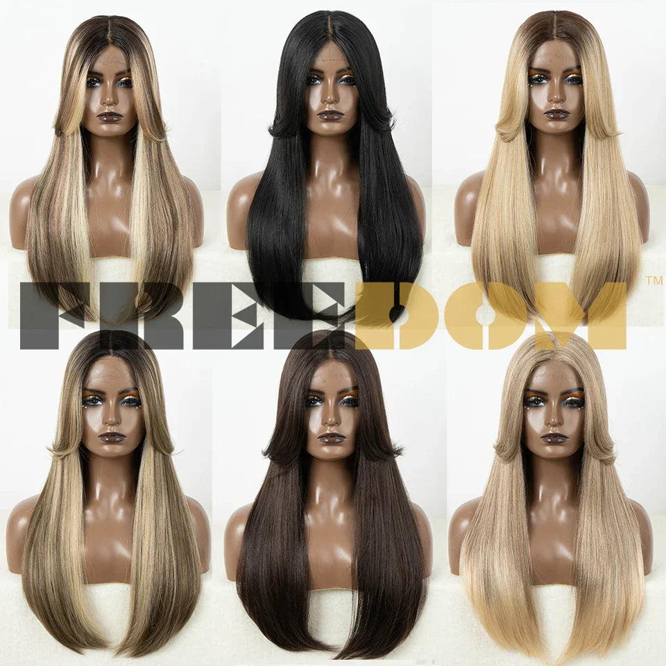 FREEDOM Synthetic Lace Front Wigs For Black Women