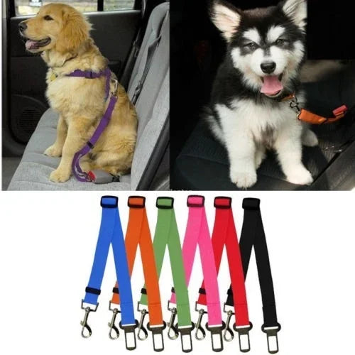 Stool-carrying Adjustable Dog Pet Car Safety Seat Belt